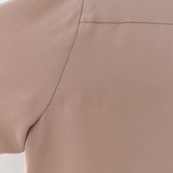 EUC J.Crew Collection Pleated Crepe Silk Blouse - Picture 5 of 6